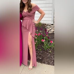 Katie May - “Hit the Mark Gown” in Mulberry